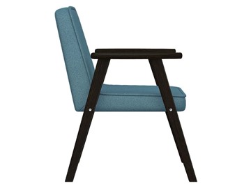 Мягкое кресло Ретро ткань голубой, каркас венге в Элисте - предосмотр 4