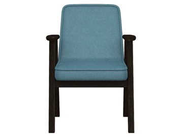 Мягкое кресло Ретро ткань голубой, каркас венге в Элисте - предосмотр 5