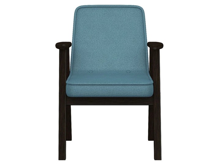 Мягкое кресло Ретро ткань голубой, каркас венге в Элисте - изображение 5