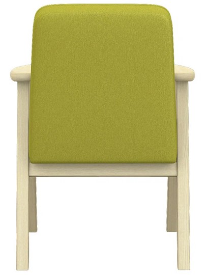 Кресло в гостиную  Ретро ткань лайм, каркас лак в Элисте - изображение 4