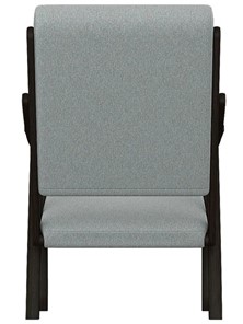 Мягкое кресло Вега 10 ткань серый, каркас венге в Элисте - предосмотр 5