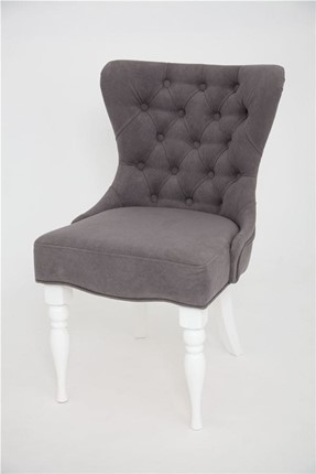 Кресло Вальс (эмаль белая / RS 15 - темно-серый) в Элисте - изображение