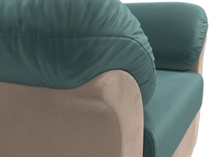 Мягкое кресло Карнелла, Бирюзовый/Бежевый (велюр) в Элисте - изображение 4