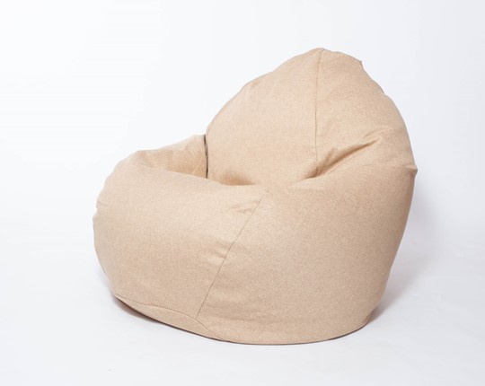 Кресло-мешок Макси, рогожка, 150х100, песочное в Элисте - изображение
