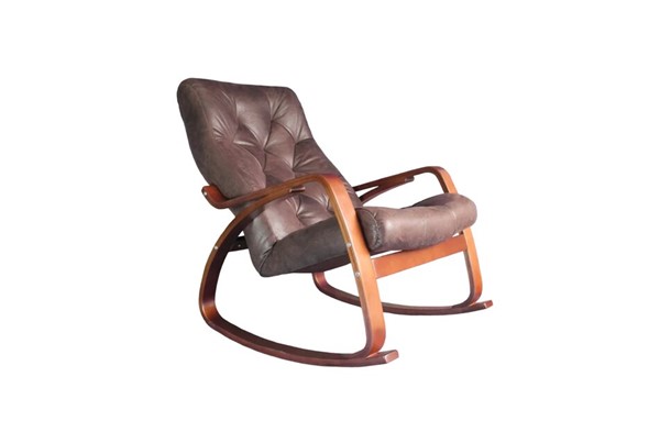 Кресло-качалка Гранд, замша шоколад в Элисте - изображение