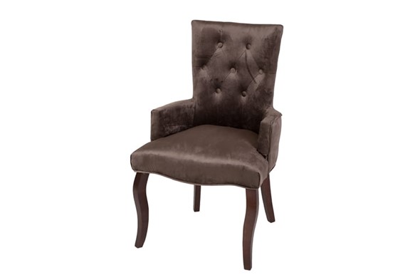 Кресло Виктория (коричневый бархат/темный тон) в Элисте - изображение