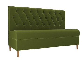 Прямой кухонный диван Бремен, Зеленый (микровельвет) в Элисте - предосмотр