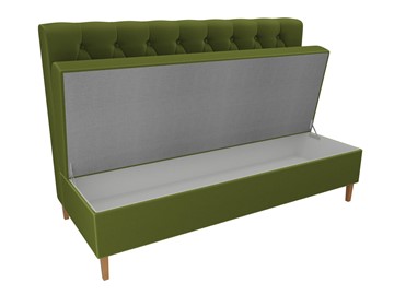Прямой кухонный диван Бремен, Зеленый (микровельвет) в Элисте - предосмотр 5
