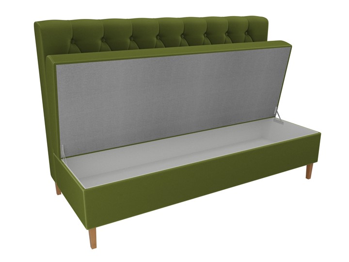 Прямой кухонный диван Бремен, Зеленый (микровельвет) в Элисте - изображение 5