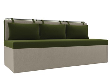 Кухонный диван Метро, Зеленый/Бежевый (микровельвет) в Элисте