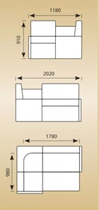 Кухонный диван КУ-21 со спальным местом в Элисте - предосмотр 3
