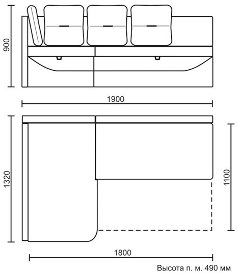 Кухонный угловой диван Яшма 1 ДУ в Элисте - изображение 8