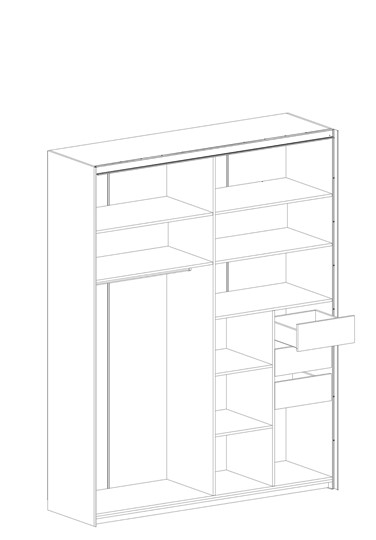 Шкаф-Купе со светильником и трансформатором Глазго, Металл Бруклин/Таксония в Элисте - изображение 1
