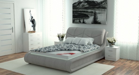 Кровать с механизмом двуспальная Сицилия 160х200 (с коробом) в Элисте - изображение