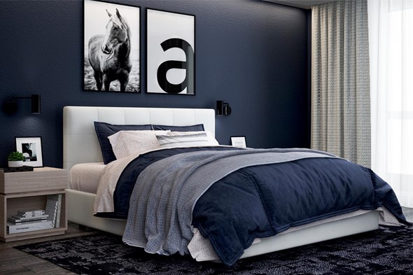 Спальная кровать Капри 180х200 (с основанием) в Элисте - изображение