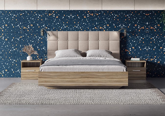 Кровать спальная Luiza (ясень ориноко) 160х200 с основанием в Элисте - изображение 1