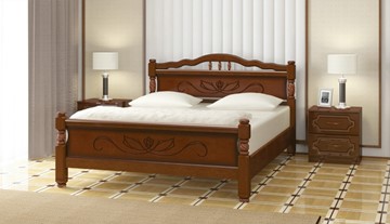 Спальная кровать Карина-5 (Орех) 90х200 в Элисте