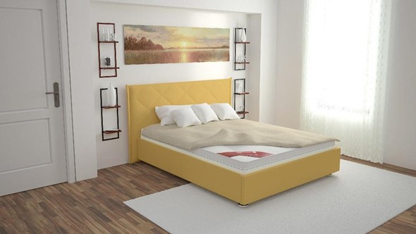 Кровать с механизмом двуспальная Альба 160х200 (с коробом) в Элисте - изображение