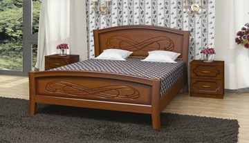 Полутороспальная кровать Карина-16 (Орех) 140х200 в Элисте