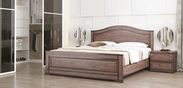 Спальная кровать Стиль 3, 160х190 с основанием в Элисте - изображение