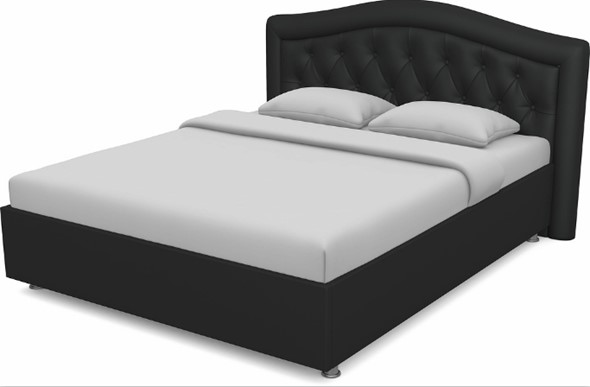 Кровать Луиза 1400 с основанием (Nitro Black) в Элисте - изображение