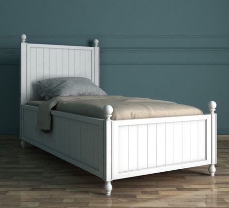 Кровать односпальная Palermo, (PL1009), белый в Элисте - изображение