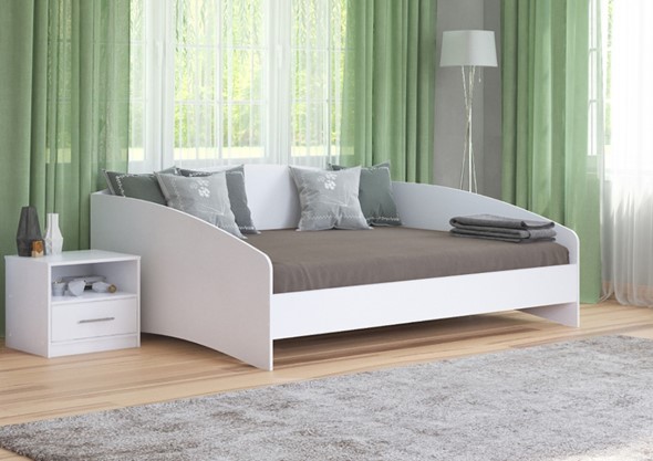 Спальная кровать Этюд Софа 160х190, Белый в Элисте - изображение