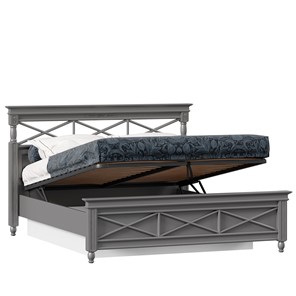 Спальная кровать 1600 с подъемным механизмом Амели (Оникс Серый) ЛД 642.790 в Элисте - предосмотр 1