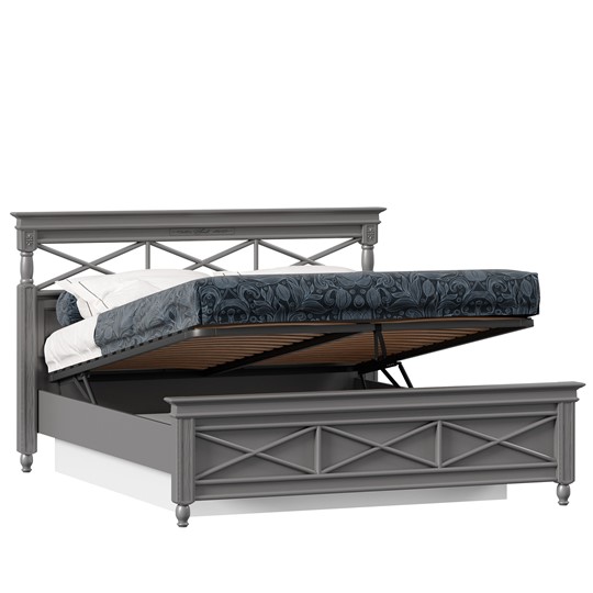 Спальная кровать 1600 с подъемным механизмом Амели (Оникс Серый) ЛД 642.790 в Элисте - изображение 1