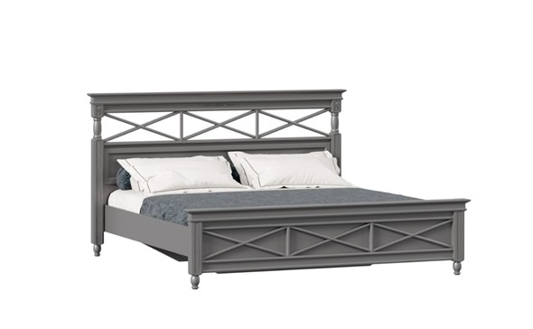 Кровать 1800 Амели с кроватным основанием (Оникс Серый) ЛД 642.820 в Элисте - изображение