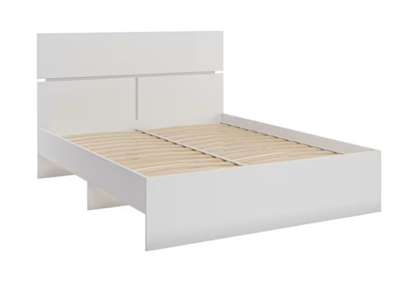 Кровать двуспальная Агата М8, 160х200 белая в Элисте - изображение