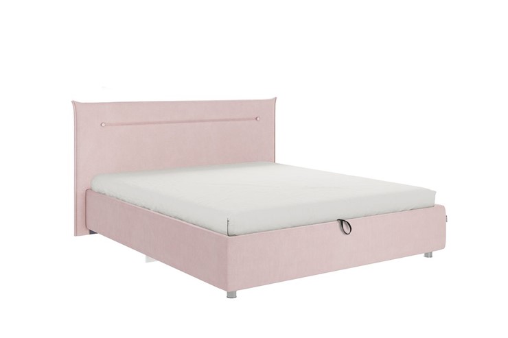 Кровать 2-спальная Альба 1.6, нежно-розовый (велюр) в Элисте - изображение 2