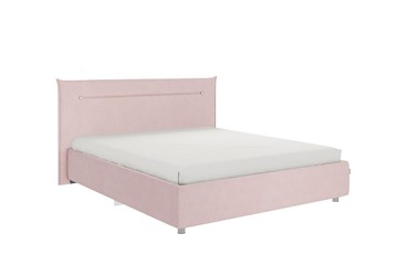 Кровать 2-спальная Альба 1.6, нежно-розовый (велюр) в Элисте