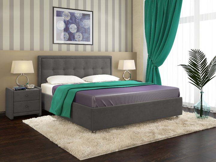 Спальная кровать Amelia размер 160*200 с основанием в Элисте - изображение 6