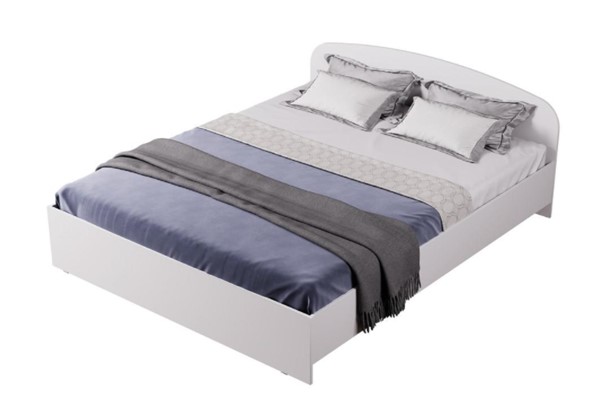 Кровать 2-х спальная Б 1600, Белый в Элисте - изображение
