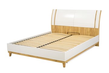 Кровать спальная Бари 1600 с подъёмным механизмом Дуб Золотой/Белый ЛД 698.220 в Элисте - предосмотр 11