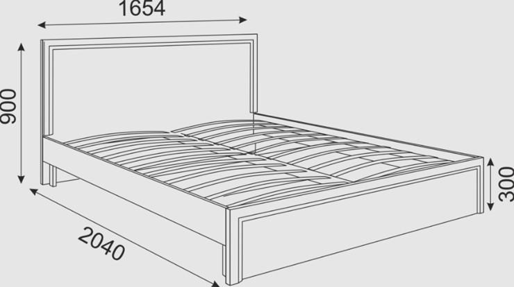 Кровать спальная Беатрис М07 (Орех Гепланкт) в Элисте - изображение 1