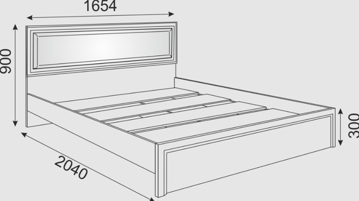 Спальная кровать Беатрис М09 с мягким изголовьем (Орех Гепланкт) в Элисте - изображение 1