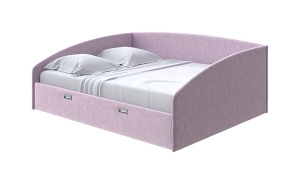 Кровать спальная Bono 160х200, Флок (Бентлей Нежно-лиловый) в Элисте - изображение