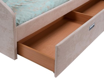 Спальная кровать Bono 160х200, Искусственная шерсть (Лама Авокадо) в Элисте - предосмотр 1