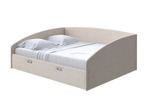 Кровать Bono 160х200, Рогожка (Savana Milk) в Элисте - изображение