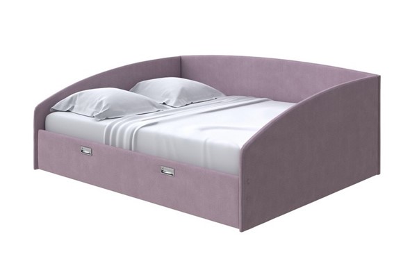 Кровать спальная Bono 160х200, Рогожка (Тетра Слива) в Элисте - изображение