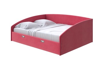 Кровать Bono 160х200, Велюр (Forest 13 Красный) в Элисте