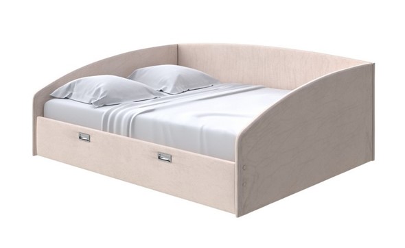 Кровать 2-спальная Bono 160х200, Велюр (Ultra Суфле) в Элисте - изображение