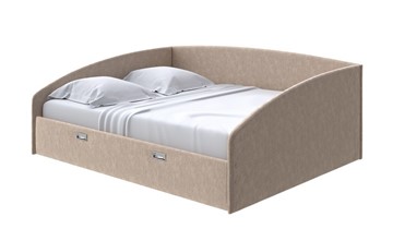 Кровать спальная Bono 180х200, Флок (Бентлей Какао) в Элисте
