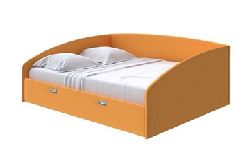 Кровать 2-спальная Bono 180х200, Велюр (Scandi Cotton 18 Шафран) в Элисте
