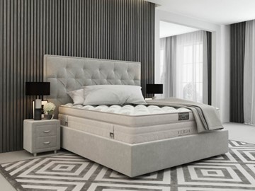 Спальная кровать Classic Compact/Island M 180х200, Флок (Велсофт Серый) в Элисте