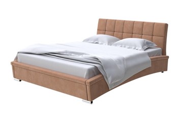 Кровать спальная Corso-1L 140x200, Микровелюр (Manhattan Брауни) в Элисте