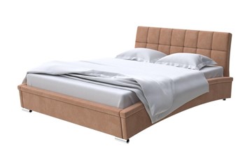 Кровать спальная Corso-1L 160x200, Микровелюр (Manhattan Брауни) в Элисте