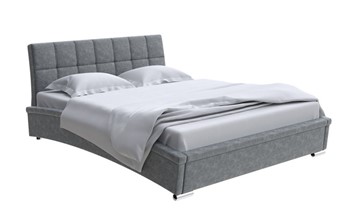 Двуспальная кровать Corso-1L 160x200, Велюр (Gratta 4 Серый космос) в Элисте
